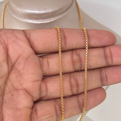 Cadena ● Veneciana Oro amarillo 18k +3 / 7,4 Gr / 1,9 mm / 60 Cm