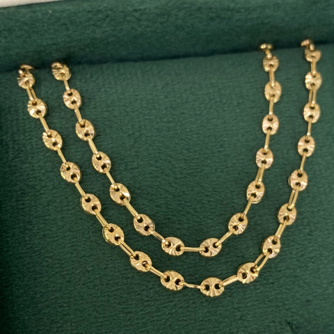 Cadena GC Diamantado Oro amarillo 18k 7,05 Gr / 3,3 mm / 50 Cm