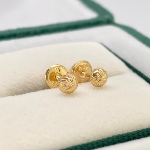Topos Media Bola Diamantada Oro amarillo 18k 0,50 Gr / 4 mm