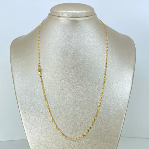 Cadena ● China Oro amarillo 18k 3,55 Gr / 2 mm / 50 Cm