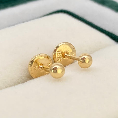 Topos Media Bola Lisa Oro amarillo 18k 0,4 Gr / 3 mm