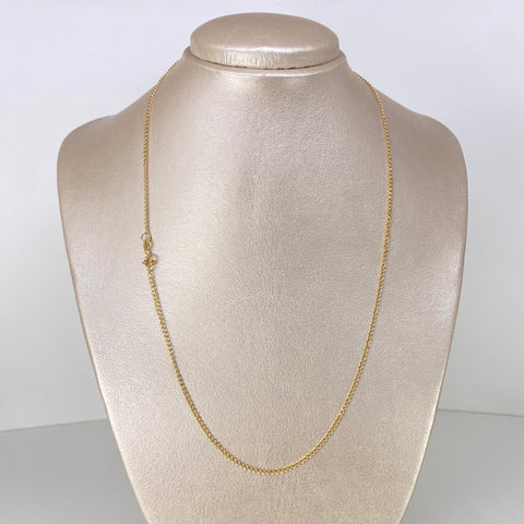 Cadena ● Cubana Oro amarillo 18k 2,15 Gr / 1,8 mm / 45 Cm