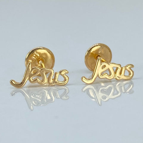 Topos Jesus Oro amarillo 18k 0,7 Gr / 10 mm *