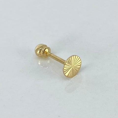 Piercing Circulo Diamantado / Oro Amarillo 18k (Joya) / 5mm / 0,35gr / 1.1cm / (Oreja) †