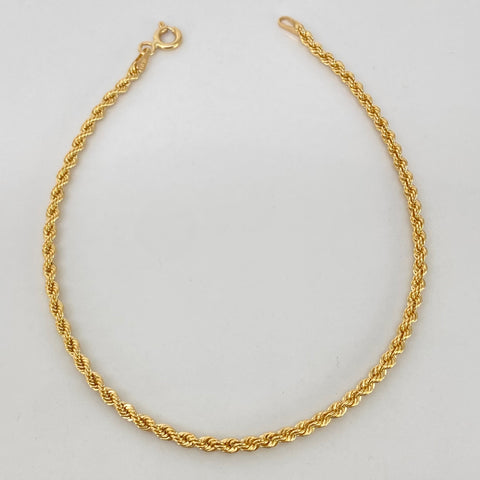 Pulso ● Lazo Oro amarillo 18k +1 / 1,28 Gr / 2,1 mm / 19,2 Cm *