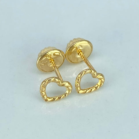 Topos Corazon Entorchado Oro amarillo 0,45 Gr / 6 mm †