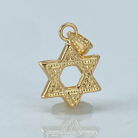 Dije Estrella De David Oro amarillo 0,4 Gr / 1,8 Cm