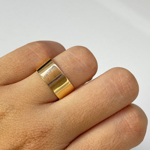 Anillo Argolla Liso Oro amarillo 18k / Talla 10 1/2 / 2,24 Gr