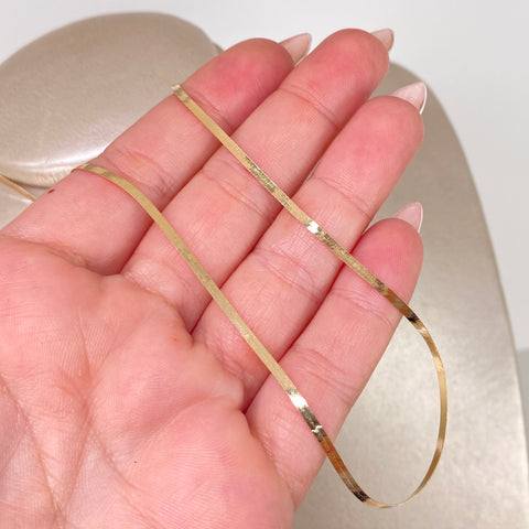 Cadena ● Espejo Oro amarillo 18k +3 / 2,92 Gr / 2 mm / 45 Cm *