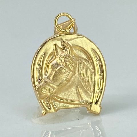 Dije Herradura Caballo Oro amarillo 18k 1,13 Gr / 2,2 Cm *