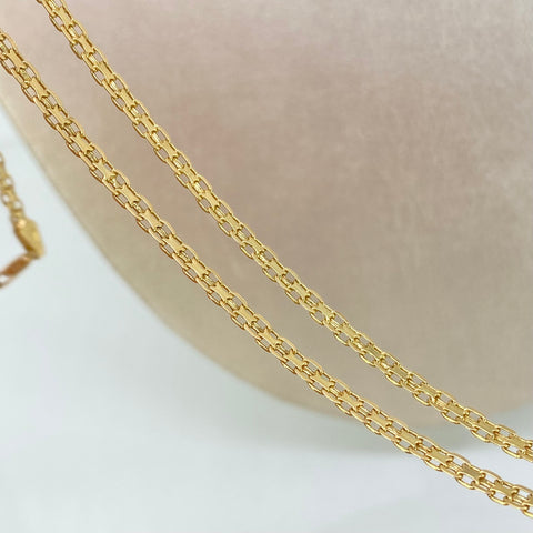 Cadena ● China Oro amarillo 18k 5,71 Gr / 2,4 mm / 45 Cm