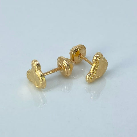 Topos Raton Diamantados Oro amarillo 0,75 Gr / 8 mm *