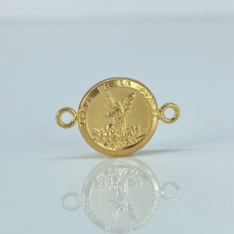 Herraje Corazon Diamantado Oro amarillo 0,55 Gr / 1,8 Cm †
