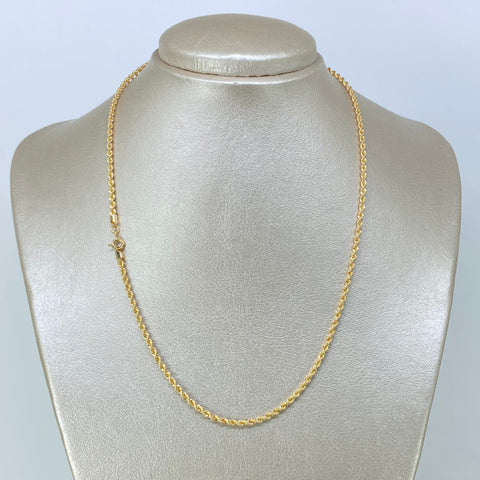 Cadena ● Lazo Oro amarillo 18k +1 / 3,6 Gr / 2,2 mm / 45 Cm *