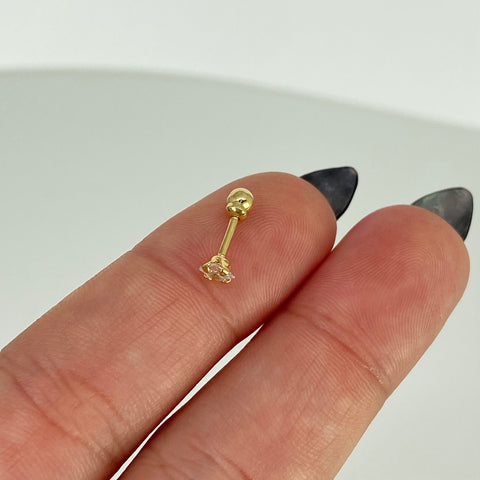 Piercing / Oro Amarillo 18k (Joya) / 0,3gr / 3.5mm / (Oreja)