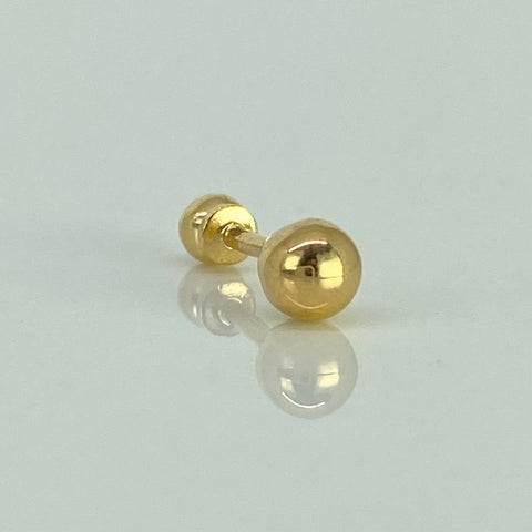 Piercing Bola / Oro Amarillo 18k (Joya) / 0,31gr / 4mm / (Oreja) *