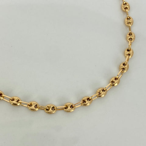 Tobillera GC Diamantado Oro amarillo 18k 4,28 Gr / 4 mm / 24,8 Cm