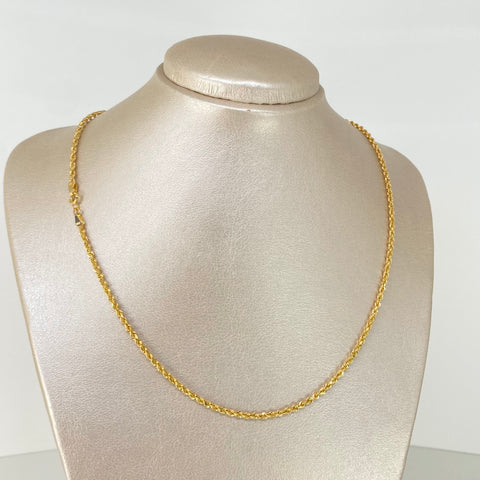 Cadena ● Lazo Oro amarillo 18k +1 / 3,51 Gr / 2,1 mm / 50 Cm *