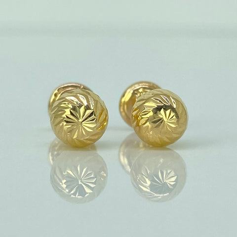 Topos Bola Diamantada Oro amarillo 18k 0,7 Gr / 6 mm