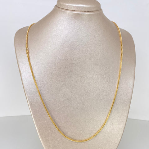 Cadena ● Franco Oro amarillo 18k +2 / 6,6 Gr / 2 mm / 60 Cm *