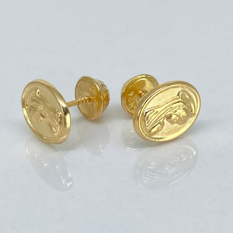 Topos Virgen Maria Oro amarillo 18k 0,8 Gr / 7,4 mm *