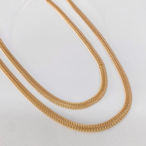 Cadena ● Sedusa Oro amarillo 18k 5,35 Gr / 4 mm / 60 Cm *