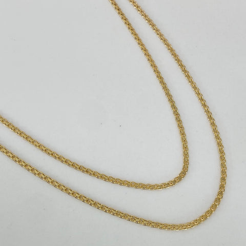 Cadena ● China Oro amarillo 18k 2,37 Gr / 1,4 mm / 45 Cm †