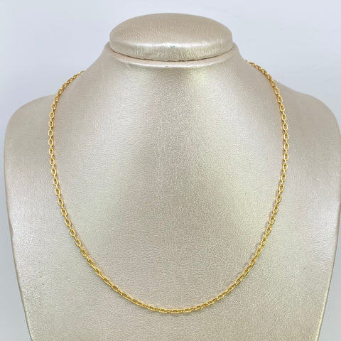 Cadena ● Mini Cajón Oro amarillo 18k 4,87 Gr / 2,3 mm / 45 Cm †