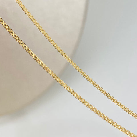 Cadena ● China Oro amarillo 18k 2 Gr / 1 mm / 60 Cm