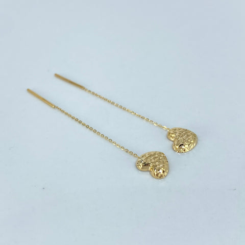 Topos ● Corazon Diamantado (Cadena) Oro amarillo 18k +3 / 0,63 Gr / 8 mm *