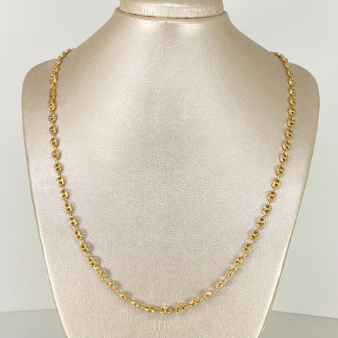 Cadena GC Diamantado Oro amarillo 18k 12,90 Gr / 5 mm / 60 Cm †