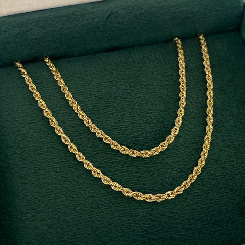 Cadena ● Lazo Oro amarillo 18k +1 / 3,4 Gr / 2,2 mm / 60 Cm *