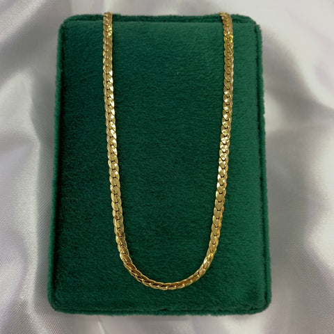 Cadena Italy Serpiente Oro amarillo 18k +1 / 6,12 Gr / 2,8 mm / 45 Cm *