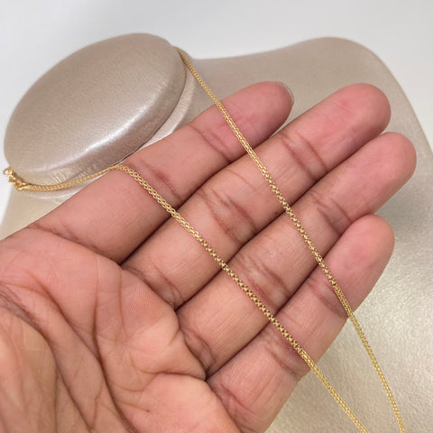 Cadena ● China Oro amarillo 18k 2,76 Gr / 1,3 mm / 50 Cm