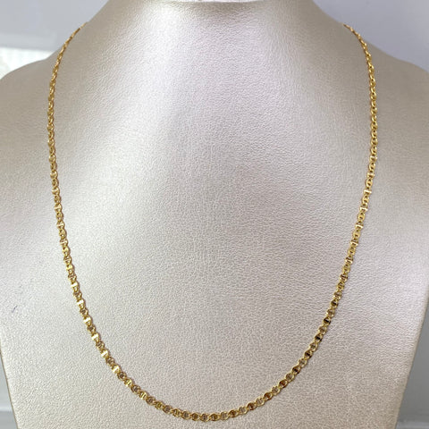 Cadena Italy Plana Escalera Oro amarillo 18k 2,70 Gr / 2,2 mm / 50 Cm *