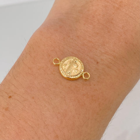Herraje San Benito Oro amarillo 0,58 Gr / 1,8 Cm †