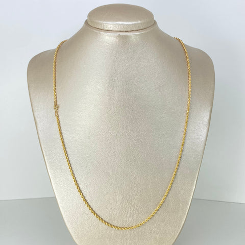 Cadena ● Lazo Oro amarillo 18k +1 / 3,52 Gr / 2,1 mm / 60 Cm *