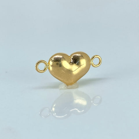 Herraje Corazon Oro amarillo 18k 0,65 Gr / 1,9 Cm  *