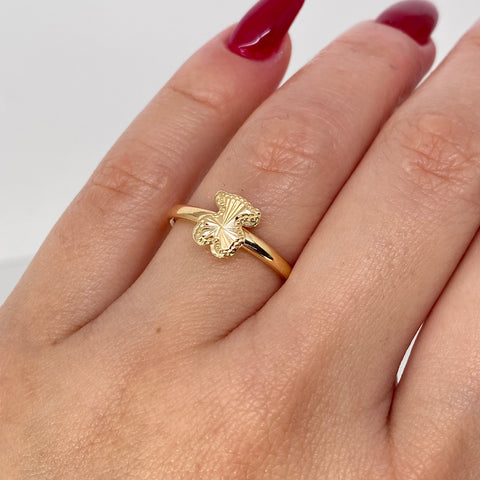 Anillo Oso TS Diamantado Oro amarillo / Talla 7 / 1,1 Gr †