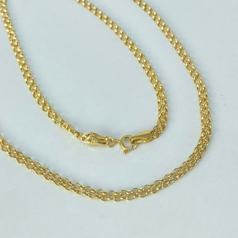 Cadena ● Chino Oro amarillo 18k 3,11 Gr / 2,7 mm / 50 Cm