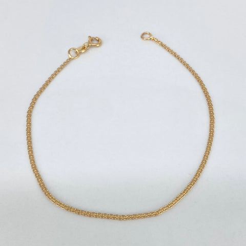Pulso ● Chino Oro amarillo 18k +1 / 1,2 Gr / 1,4 mm / 19,3 Cm *