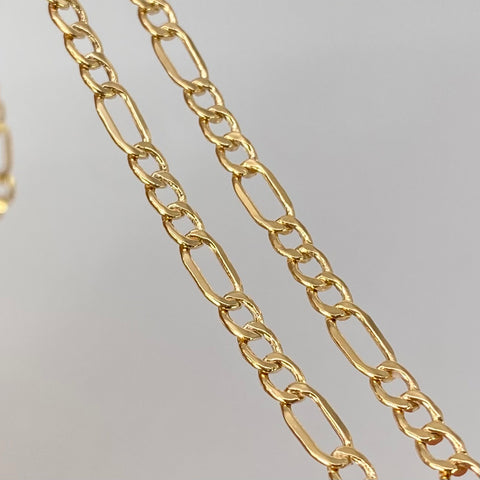 Cadena ● Tres Por Uno 3x1 Oro amarillo 18k 2,46 Gr / 1,8 mm / 60 Cm *