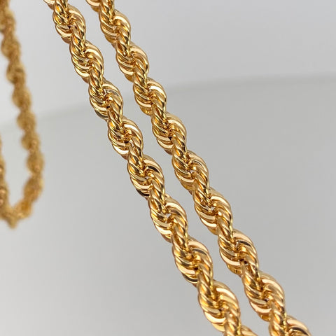 Cadena ● Lazo Oro amarillo 18k +1 / 14,17 Gr / 4,3 mm / 60 Cm †