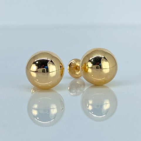 Topos Bolas Lisas Oro amarillo 18k 1,3 Gr / 10 mm