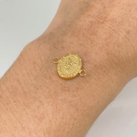 Herraje San Miguel Arcangel Oro amarillo 18k 0,7 Gr / 1,7 Cm †