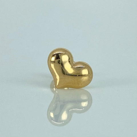 Piercing Corazon / Oro amarillo 18k ( Joyas ) / 0,4 Gr / 7.5mm / (Oreja) †