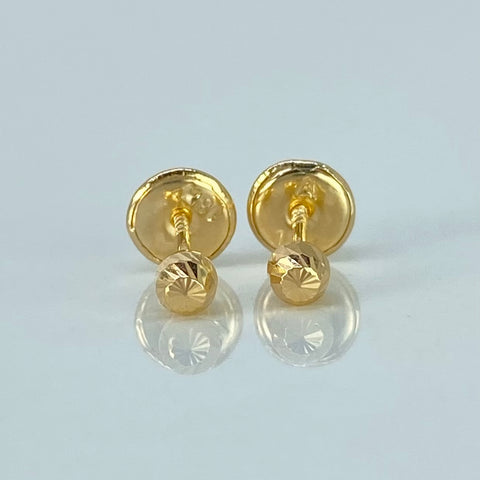 Topos Bolas Diamantadas Oro amarillo 0,43 Gr / 3 mm *