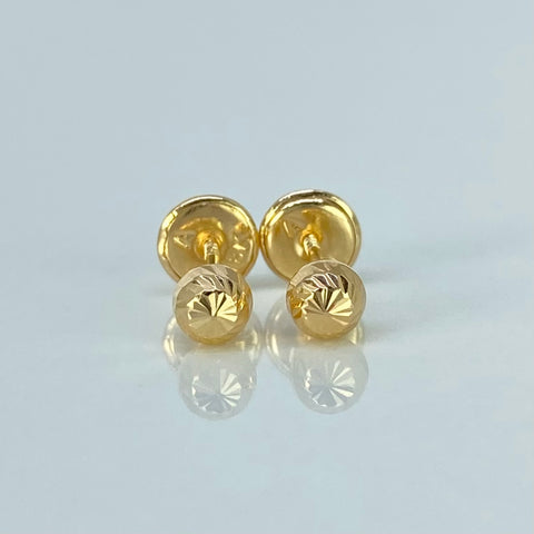 Topos Bolas Diamantadas Oro amarillo 0,5 Gr / 4 mm *