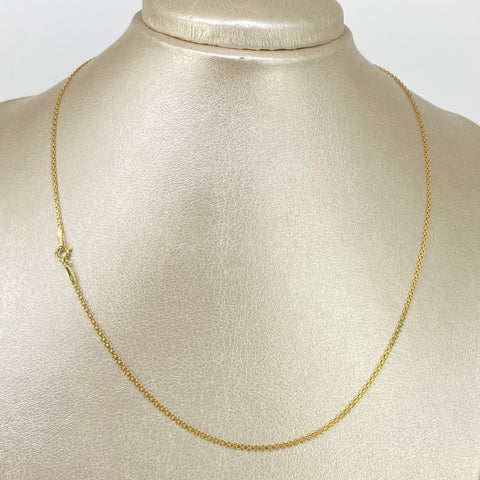 Cadena ● China Oro amarillo 18k 3,2 Gr / 1,4 mm / 60 Cm *