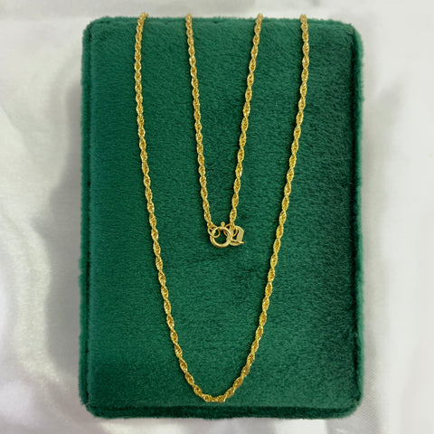 Cadena Italy Mini Lazo Oro amarillo 18k +1 / 1,34 Gr / 1,5 mm / 50 Cm *